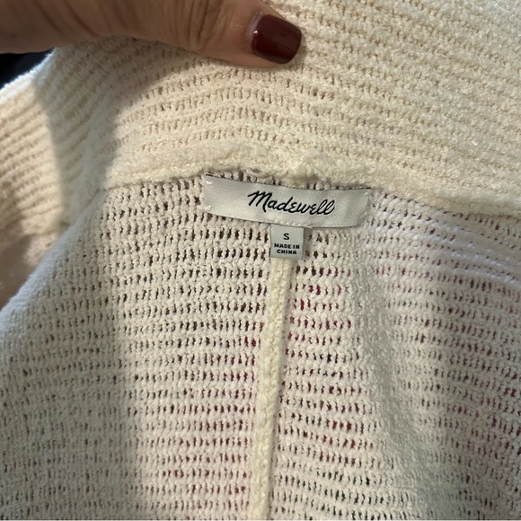 MADEWELL Open Crop Cardigan Sweater sz small - Picture 2 of 16